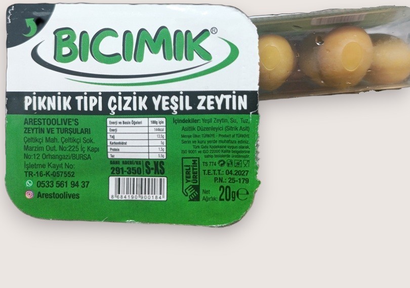 Yeşil Zeytin 20 Gram X 56 Adet
