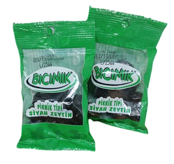 Siyah Zeytin Poşet 30 Gram X 100 Adet